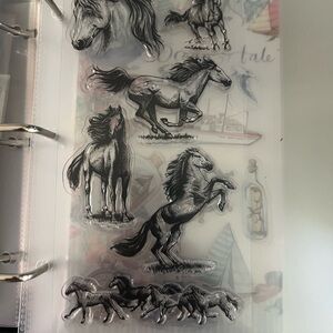 HUGE LOT OF ACRYLIC STAMPS